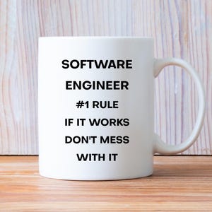 Taza para ingeniero de software, taza de café para programador, taza de programación, regalo para desarrolladores, taza de informática, taza de café para frikis de la tecnología, regalo divertido para programadores