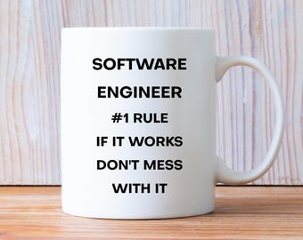 Software Engineer Mug, Programmer Coffee Mug, Coding Mug, Developer Gift, Computer Science Mug, Tech Nerd Coffee Cup, Funny Coder Gift