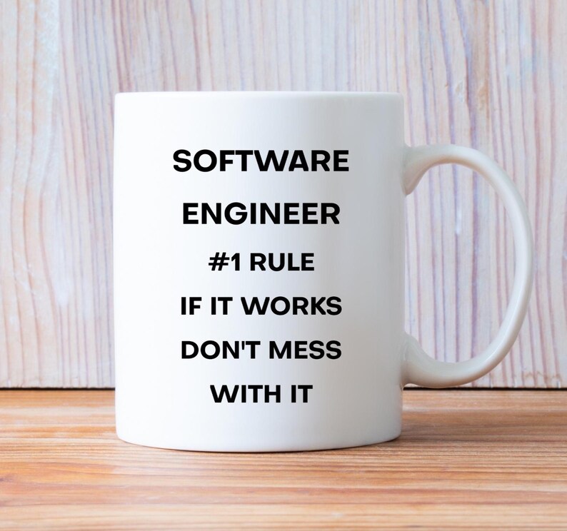Tazza da ingegnere del software, tazza da programmatore, tazza per coding, regalo per sviluppatori, tazza di informatica, tazza da caffè per nerd della tecnologia, regalo divertente per programmatori immagine 1