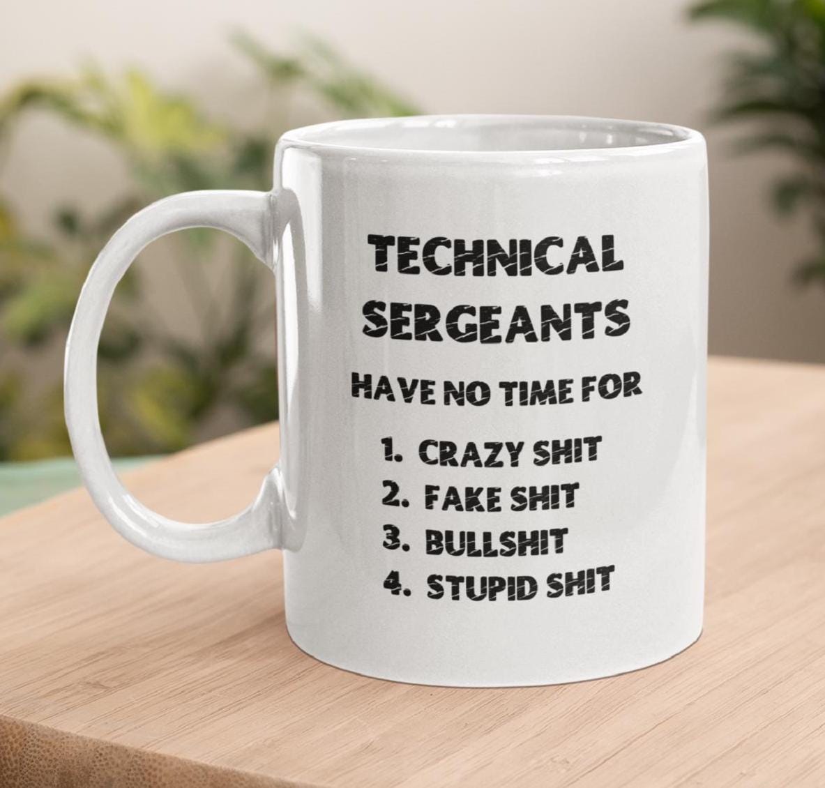 Technical Sergeant Mug, Sergeant Gift, Military Mug, Rank Promotion ...