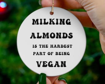 Vegan Ornament, Vegan Gifts, Animal Rights, Gift For Vegan, Gift For Vegetarian, Vegetarian Gifts, Vegan Gift Idea, Vegetarian Ornament