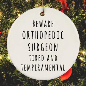 Orthopedic Surgeon Ornament, Orthopedic Surgeon Gift, Orthopedic Gift, Bone Doctor, Orthopedist Gift, Orthopothy Gift, Bone Surgeon