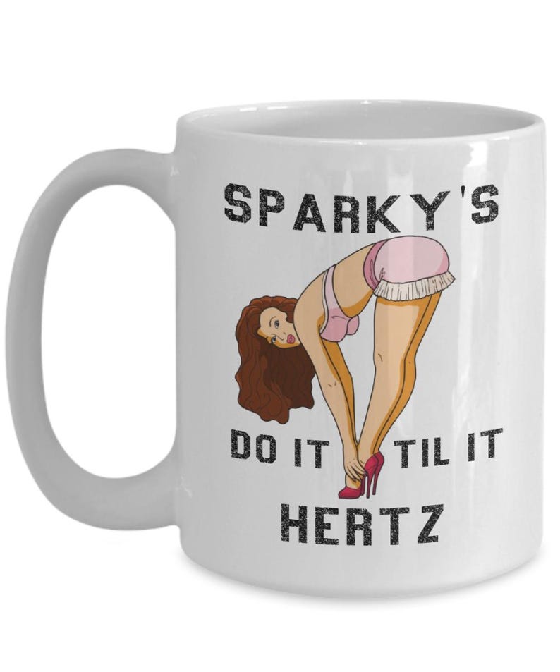 Sparky Mug, Lineman Gifts, Electrician Husband, IBEW Electrician Mug