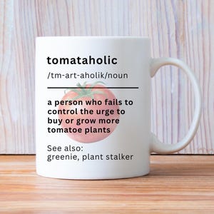 Tomato Mug, Tomato Lover Gift, Vegetable Gardener Coffee Cup, Garden Harvest Decor, Plant Parent Present, Funny Gardening Mug, Kitchen Gift