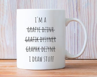Graphic Designer Mug, Graphic Artist, Gift For Designers, Logo Design, Digital Artist Gift, Graphic Design Gifts, Visual Designer
