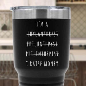 Gobelet philanthrope, cadeau philanthropique, gobelet de collecte de fonds, gobelet caritatif, remerciement d'un donateur, tasse générosité, cadeau de bénévolat