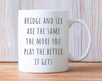 Bridge Player Mug, Gifts For Bridge Player, Bridge Player Gift, Bridge Fan, Bridge Game Mug, Bridge Coffee Mug, Bridge Cup, Bridge Cup