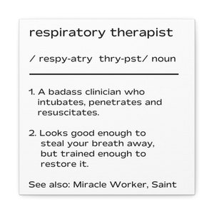 Funny Respiratory Therapist Poster, Respiratory Therapy, Respiratory Nurse, Respiratory Gift, RT Gift, Therapist Gift, Pulmonologist Gift