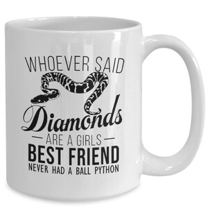 Ball Python Mug, Snake Mug, Ball Python Gift, Snake Lover, Snake Mom, Snake Lover Gift, Ball Python Owner, Ball Python Mom, Snake Owner White