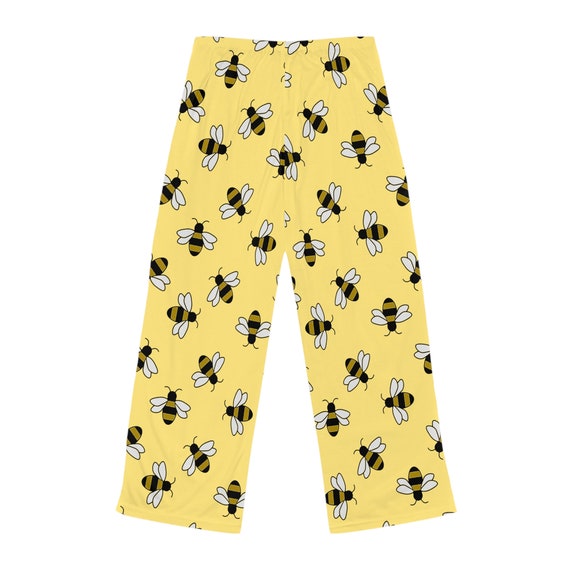 Honey Bee Pajama Pants For Women Super Soft PJs Lounge Pants PJ Pants Drawstring Loungers Yellow Pajama Pants Bee Pajamas