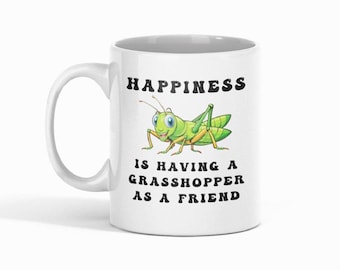 Grasshopper Mug, Hello Grasshopper, Insect Mug, Gift For Her Him, Grasshopper Gift, Entomology Gift, Funny Grasshopper, Bug Lover Mug