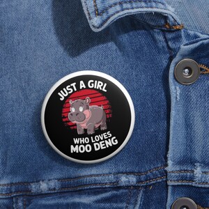 Moo Deng Ornament , Baby Hippo, Moo Deng Hippo, Baby Pygmy Hippo