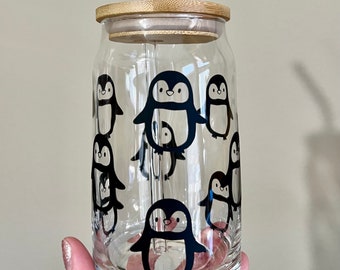 Penguin Glass Cup