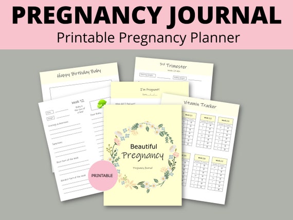 PRINTABLE Pregnancy Journal PDF Ultimate Pregnancy Journal and | Etsy