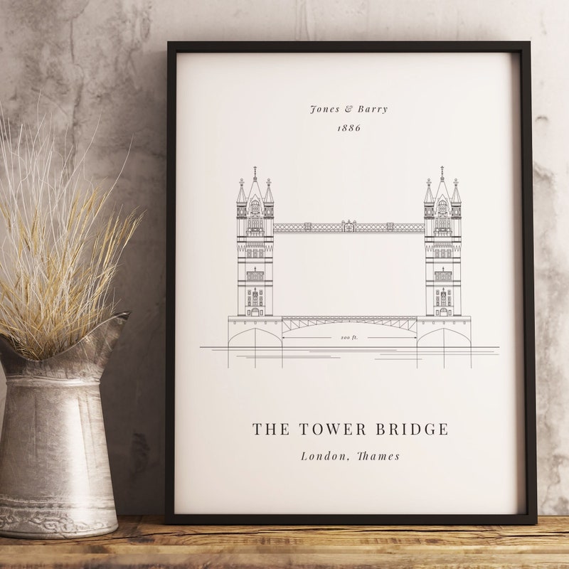 Tower Bridge The Shard London Landmark Blank Card Ideal For - View #7