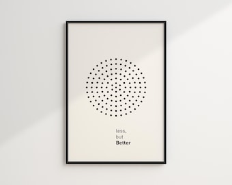 Minimale Bauhaus-afdrukbare muurkunst, Dieter Rams-poster, moderne afdrukbare, geometrische kunstprint, digitale download, grafisch ontwerpprint
