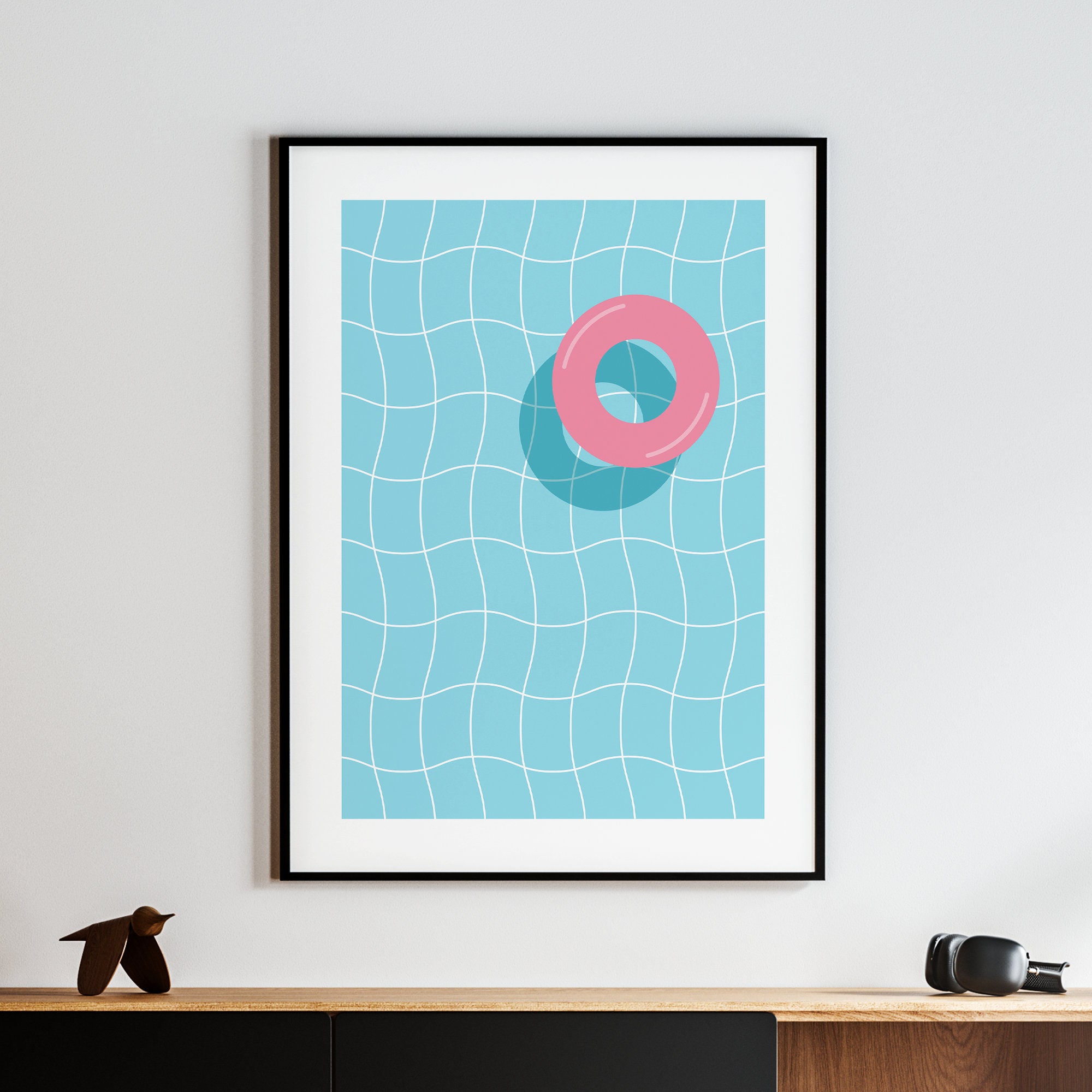 Swimming Pool, Blue Water, Summer Vibe Poster for Sale by Doki Doki