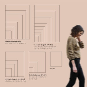 May include: A diagram showing different paper sizes and aspect ratios. The diagram includes international paper sizes, 2x3 ratio, 4x5 ratio, and 3x4 ratio. The largest size in each ratio is labelled. The diagram also includes the measurements in inches and centimetres.