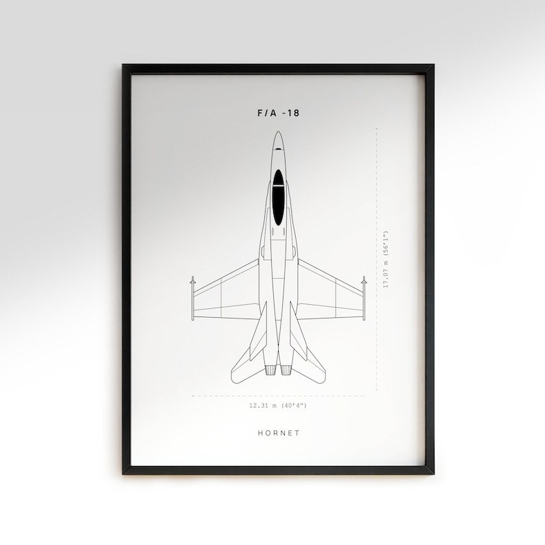 F18 Poster F18 Fighter Jet Wall Art DIGITAL Etsy