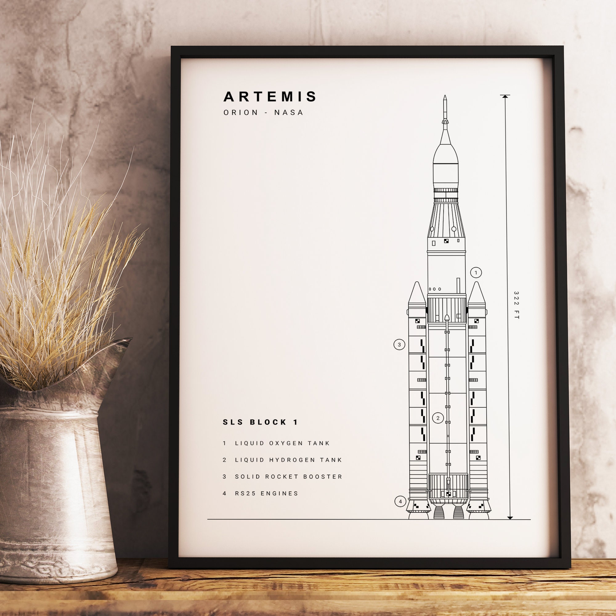 NASA Artemis I | Space Launch System | Instant Download