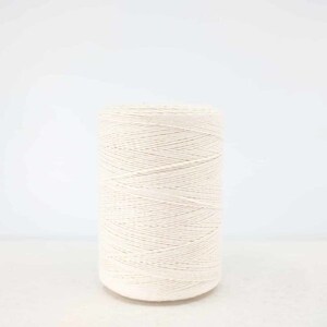 8/4 Poly Cotton Rug Warp Tubes -Natural (off-white)
