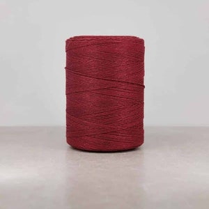 8/4 Poly Cotton Rug Warp Tubes- Barn Red