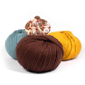 Maximo Organic Merino Wool Yarn | Chunky Super Bulky Yarn (100g) | Soft GOTS Certified Yarn for Knitting & Baby Projects | 30+ Colors