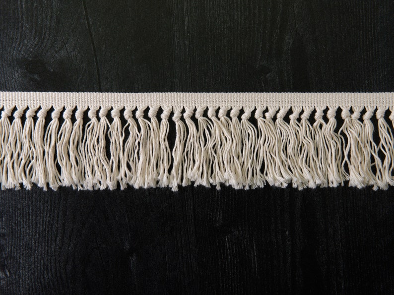 Knotted Rug Fringe OR-5 3.25 Multiple Shades Sold by the Foot image 1