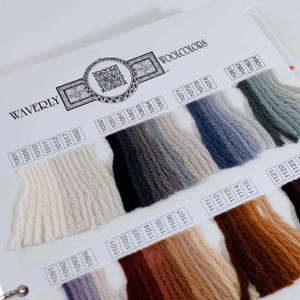Waverly Wool Yarn Color Cards