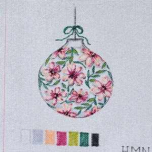 Floral Ornament Hand-painted Needlepoint Canvas
