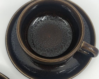 Russell Wright Cup and Saucer in Black Chutney