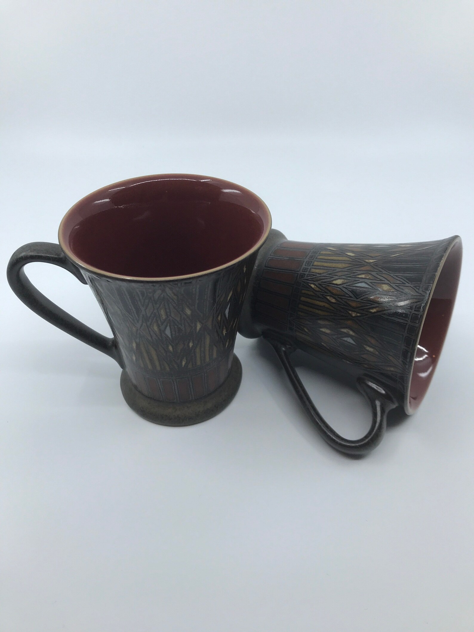 denby red mugs
