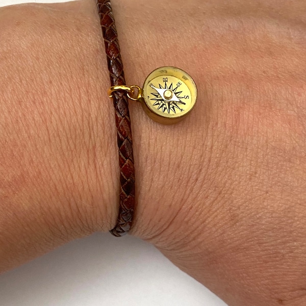 Working Compass Bracelet, Travel Gift For Him and Her, Birthday Gift For Him And Her, Compass Jewellery, Friend Gift, Gift For Women and Men