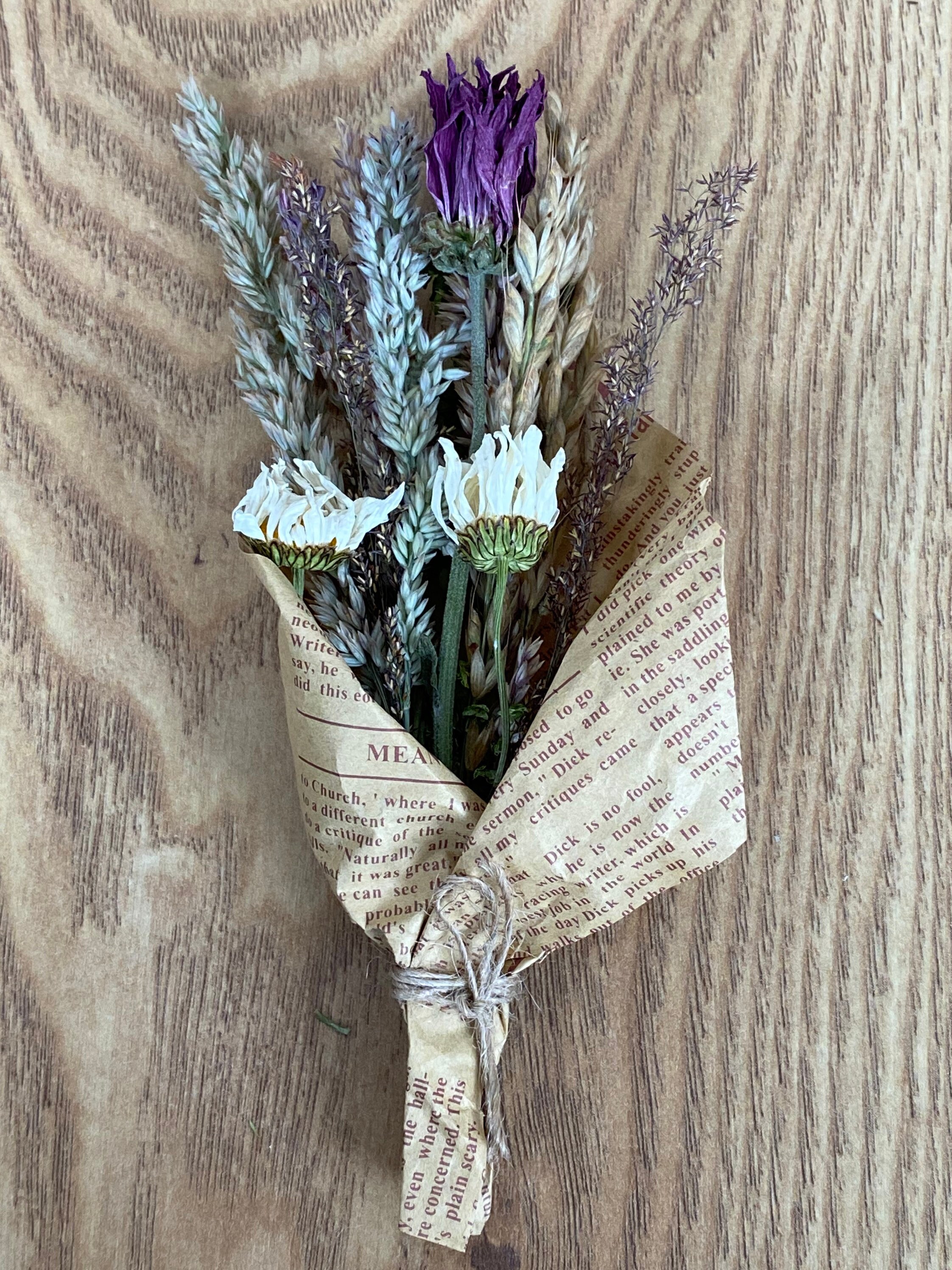 Dried Flower Bouquet Wildflower Bouquet Gift For Her Floral Etsy