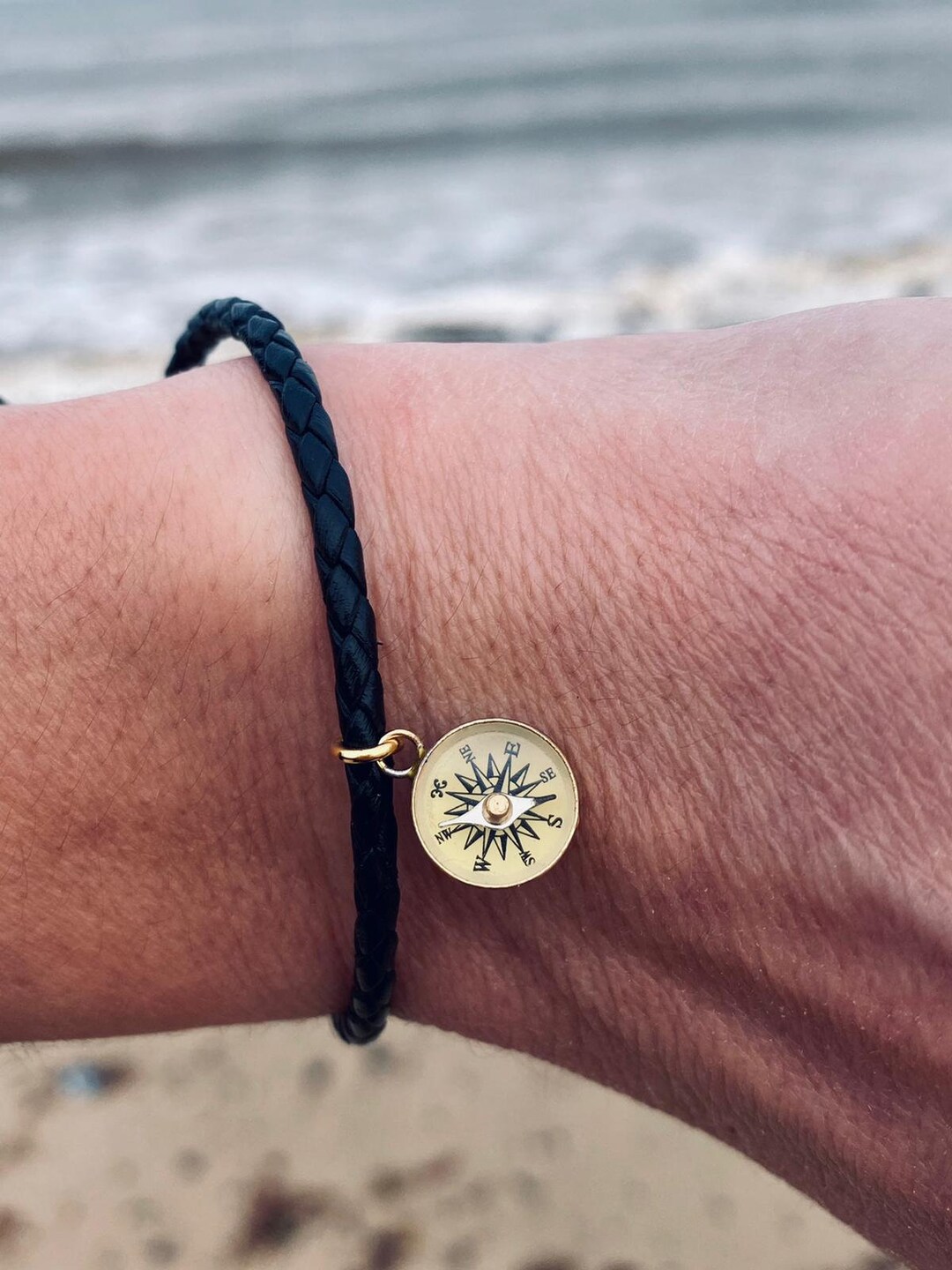 Buy Compass Jewellery Gift Idea, Compass Charm Bracelet, Travel Gift