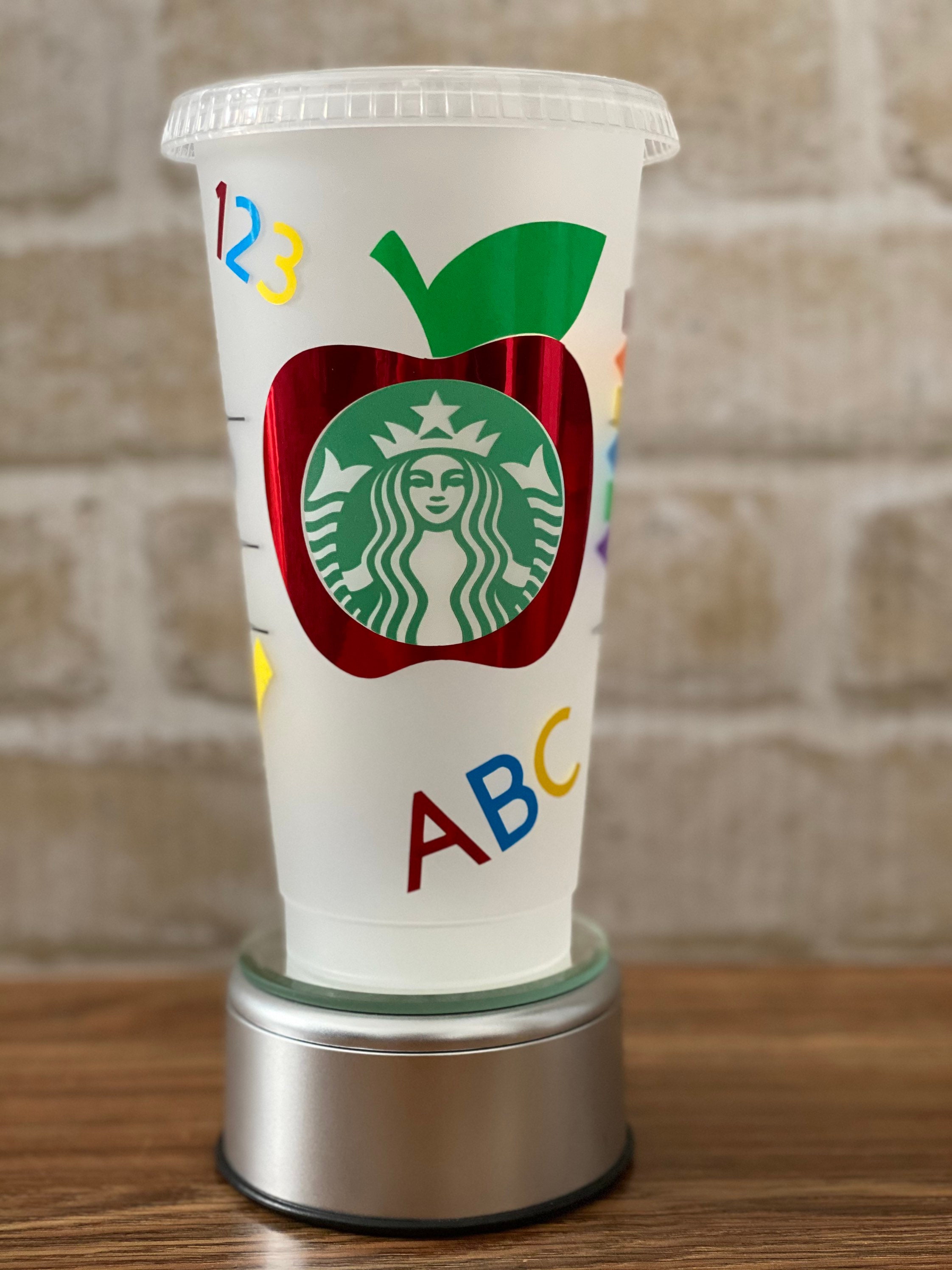 Teacher Appreciation Starbucks Cold Cup Teacher Cold Cup Etsy UK