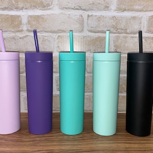 16oz or 24oz Personalized acrylic soft Matt tumbler | Strata tumbler