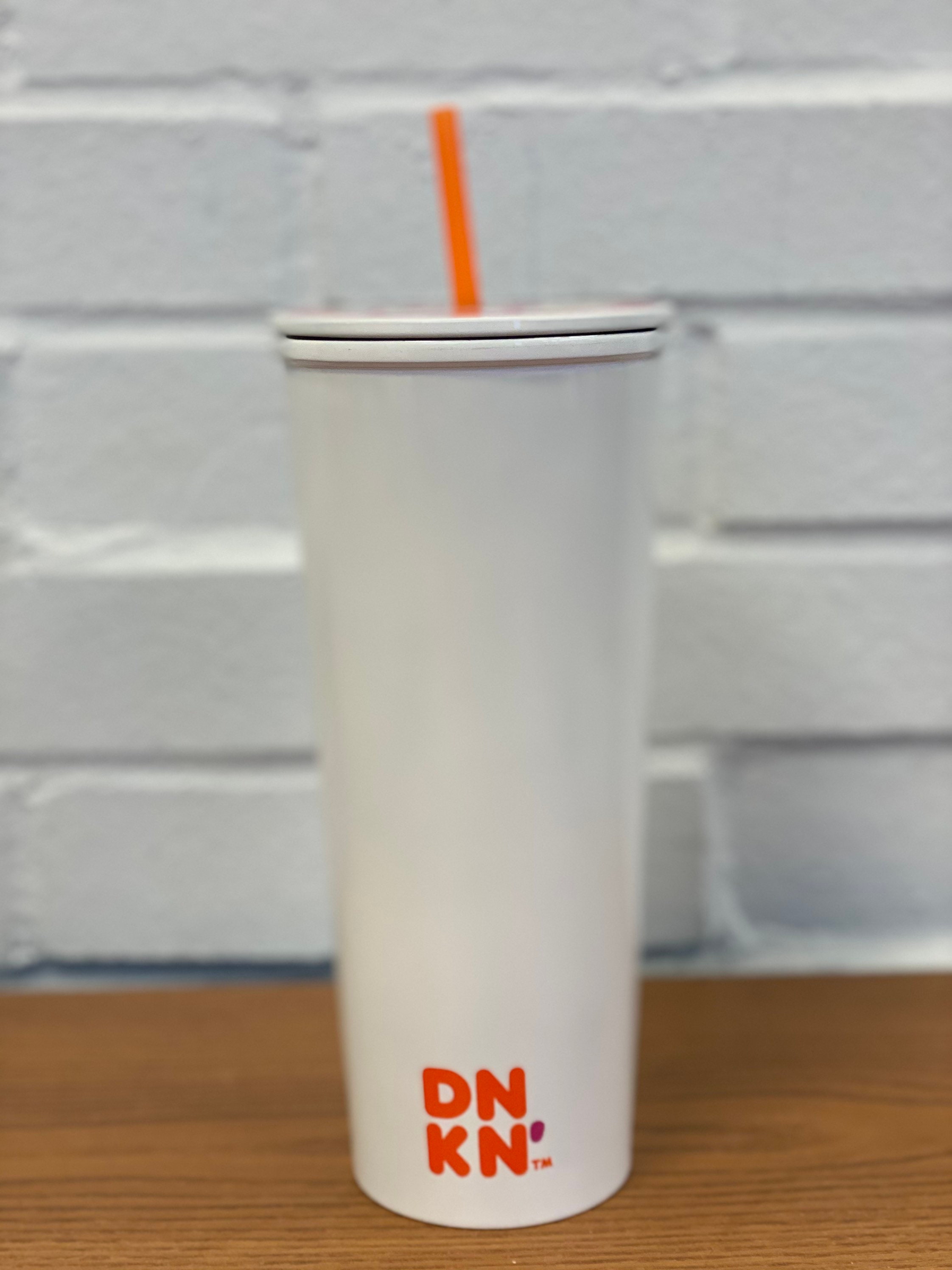 24 oz Stainless Steel DUNKIN Donut lid Tumbler I Original Etsy