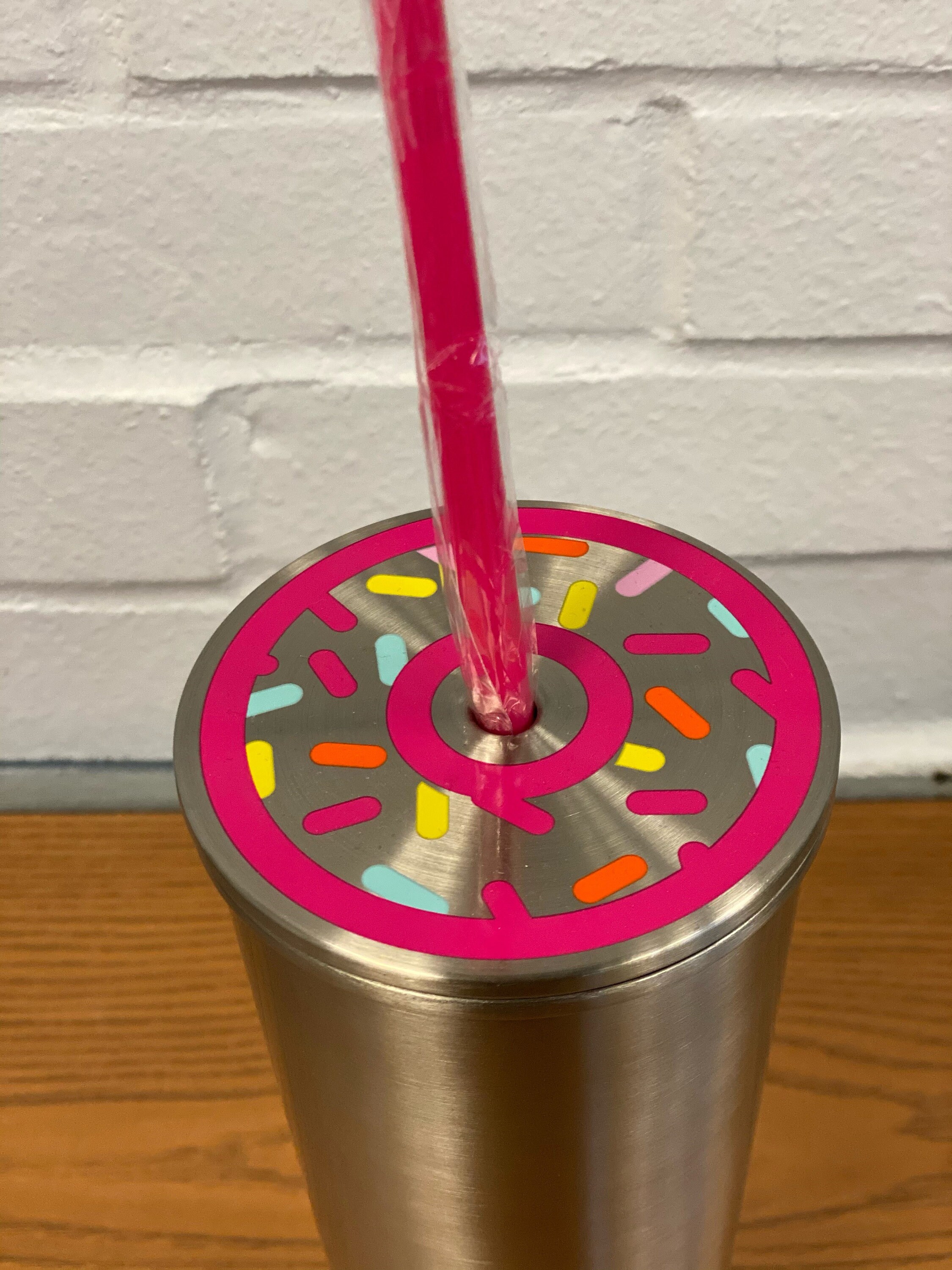 24 oz Stainless Steel DUNKIN Donut lid Tumbler I Original Etsy