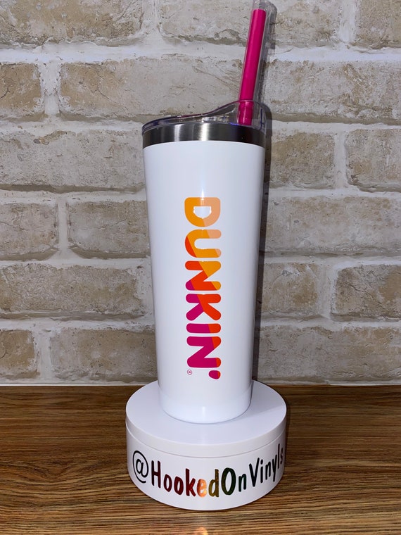 2023 New Dunkin Donuts 24oz Purple Pink rainbow acrylic Travel Cup
