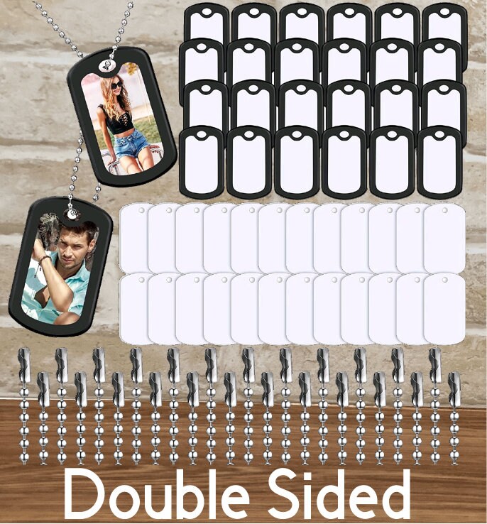 Dog Tag Double Sided Sublimation Necklace – Mad Kat Custom Designs, LLC