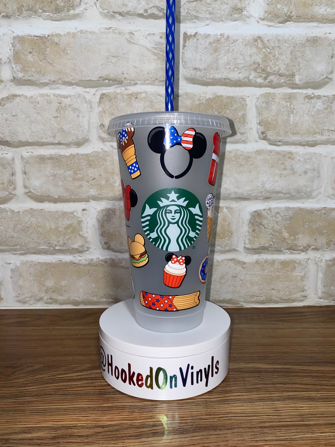 Theme Park 4th of July Snacks Cold Cup | Starbucks Coldcup | 24 Oz Starbucks  4th of July Cup - Etsy