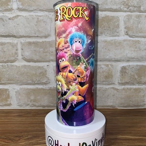 Fraggle Rock Inspired 20 oz stainless steel tumbler | 80s cartoon tumbler
