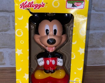 Mickey Mouse Disney Kellogg’s 2002 Keebler Promotional Bobblehead. New in box