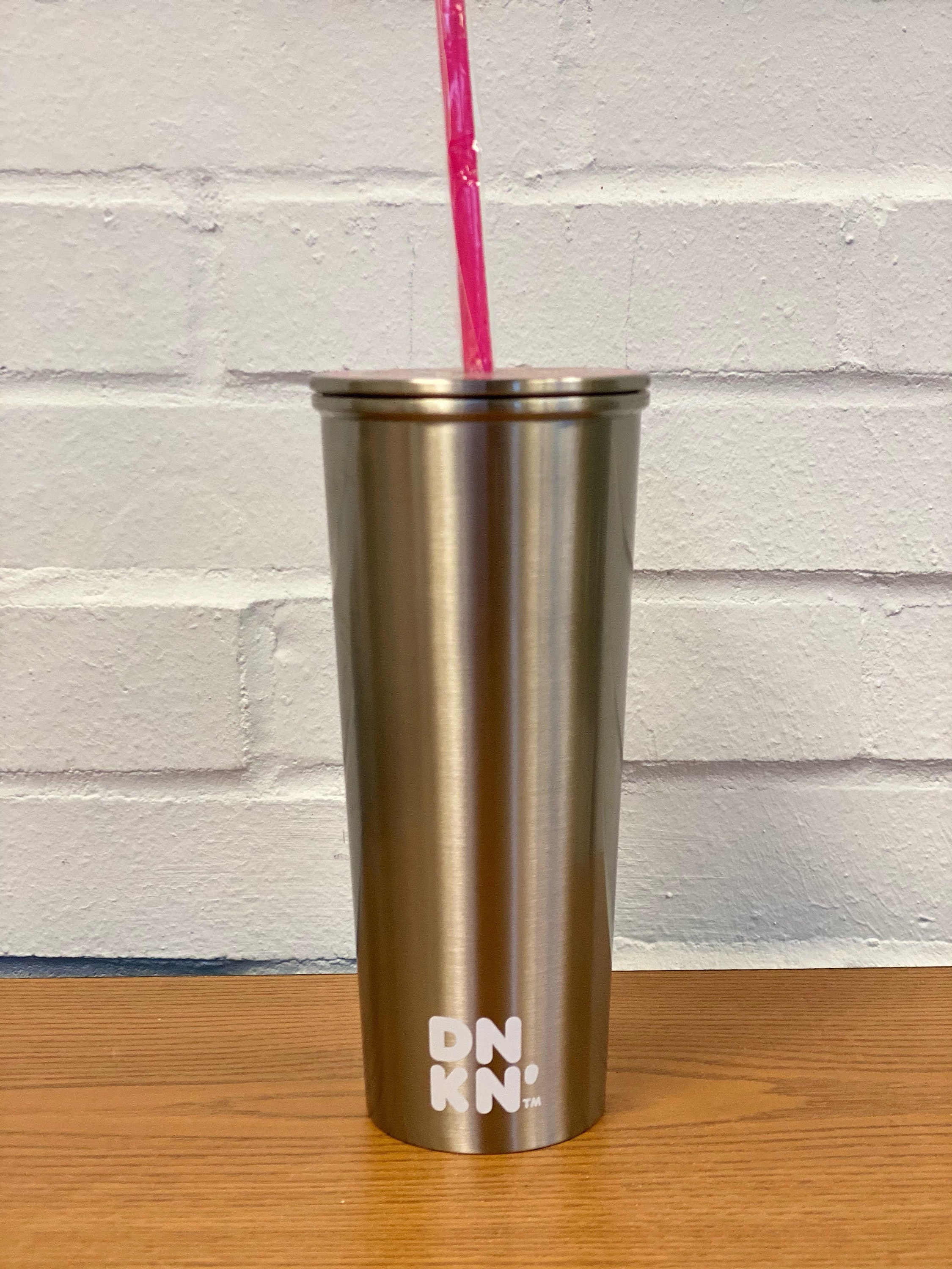 24 oz Stainless Steel DUNKIN Donut lid Tumbler I Original Etsy