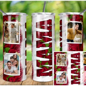 MAMA Roses 20oz. Straight Skinny Stainless Steel Tumbler | Gift for her | Gift for Mom | Stainless Steel Tumbler