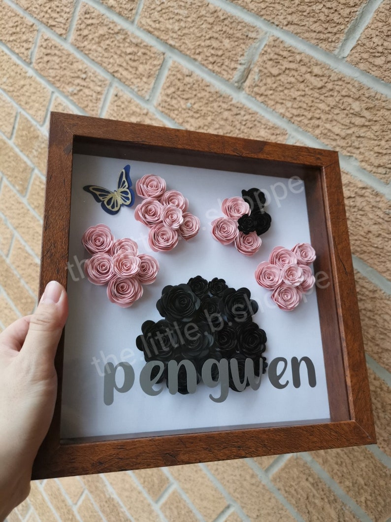 Animal Paw Print Shadow Box Customized Pet Frames - Etsy