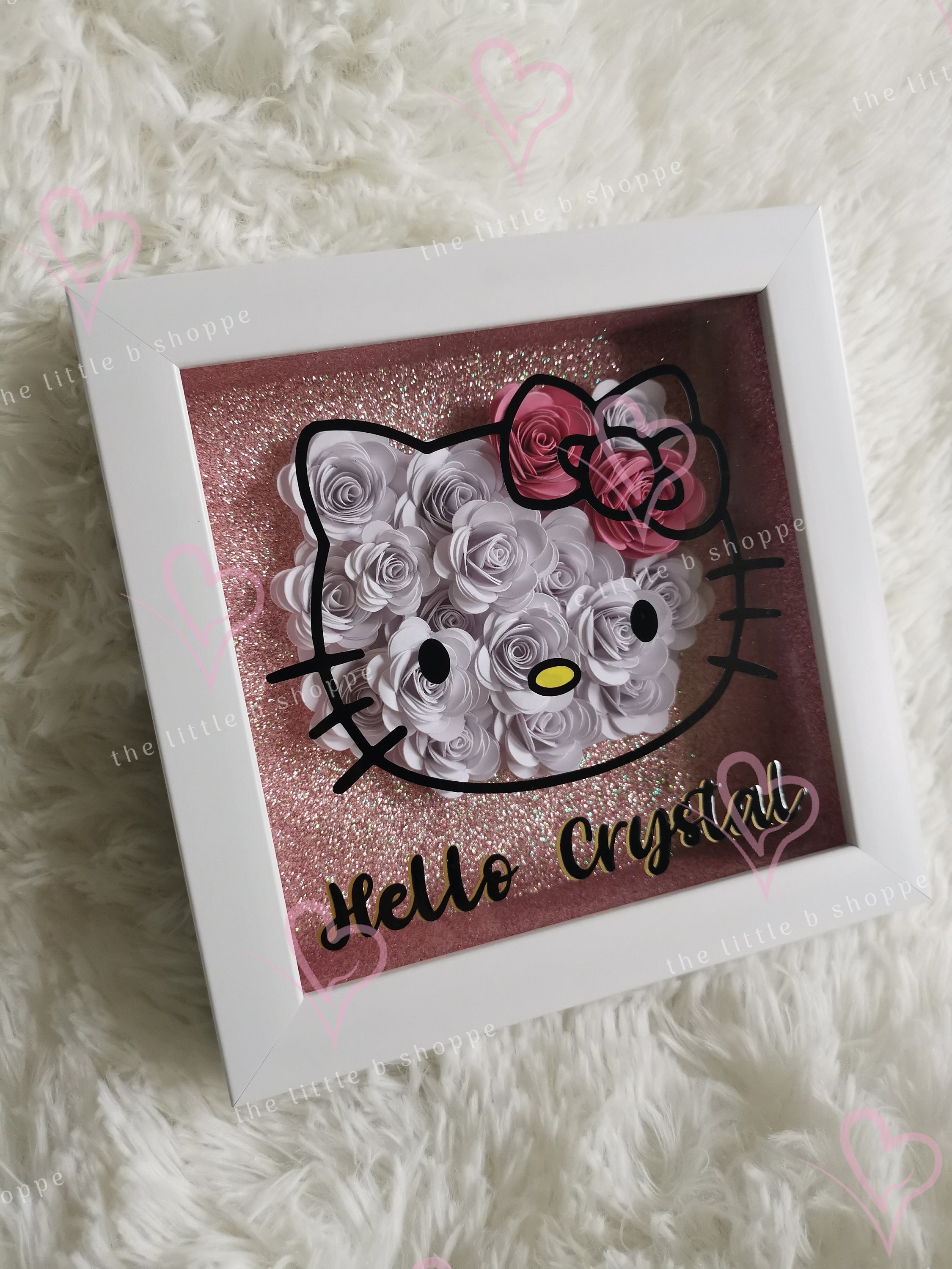 Hello Kitty Shadow Box Frame Birthday gift baby gift | Etsy