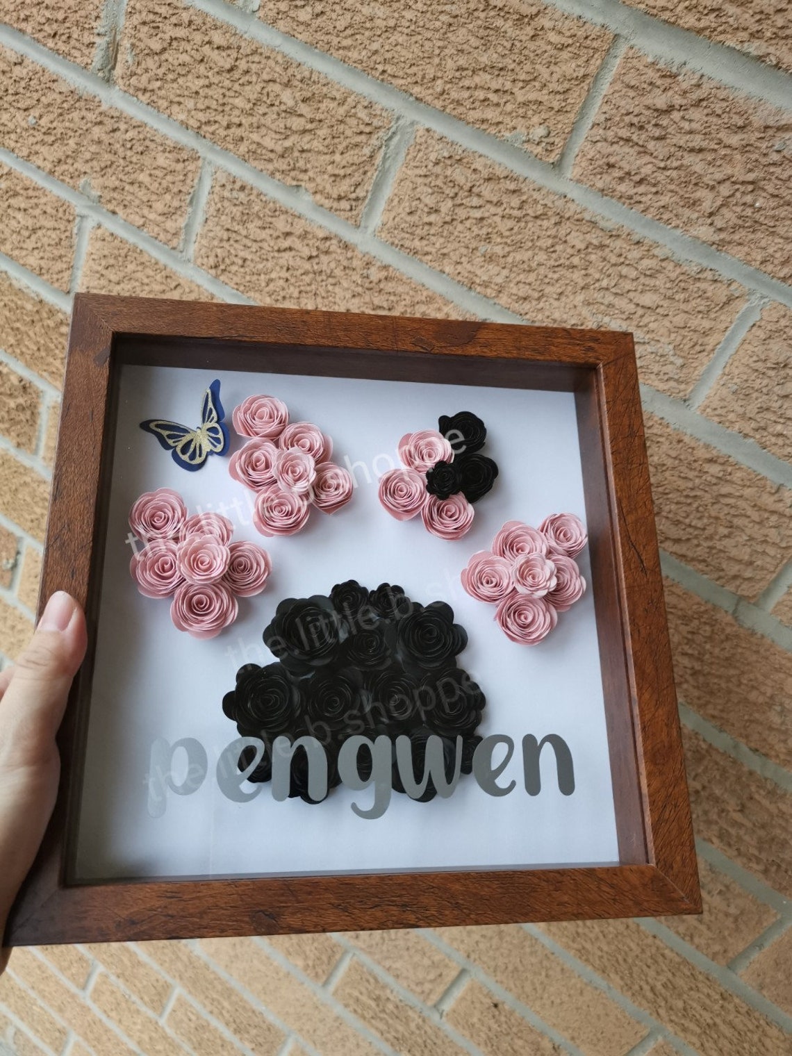 Animal Paw Print Shadow Box Customized Pet Frames - Etsy