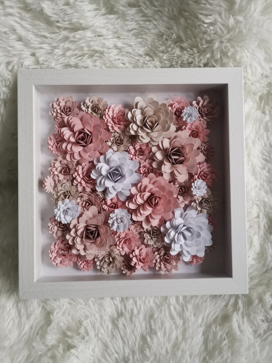 Mixed Flower Shadow Box Deep shadow box wall art decoration | Etsy